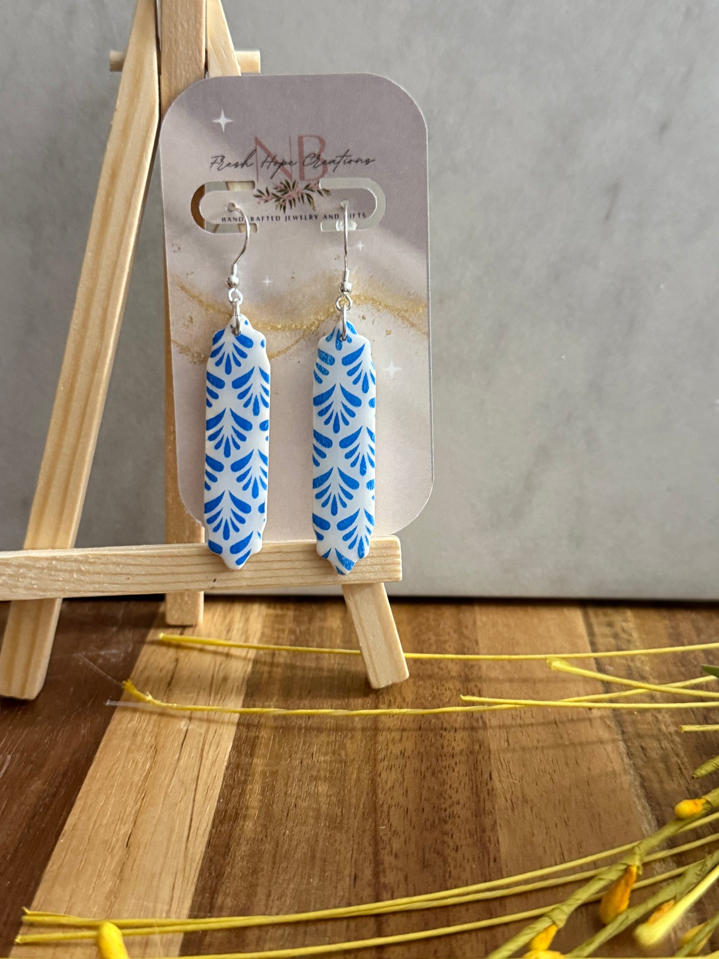 Printed Flowers Earring Collection