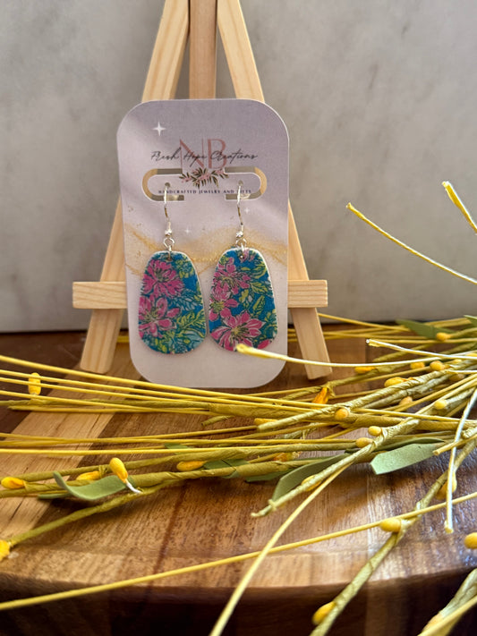 Printed Flowers Earring Collection
