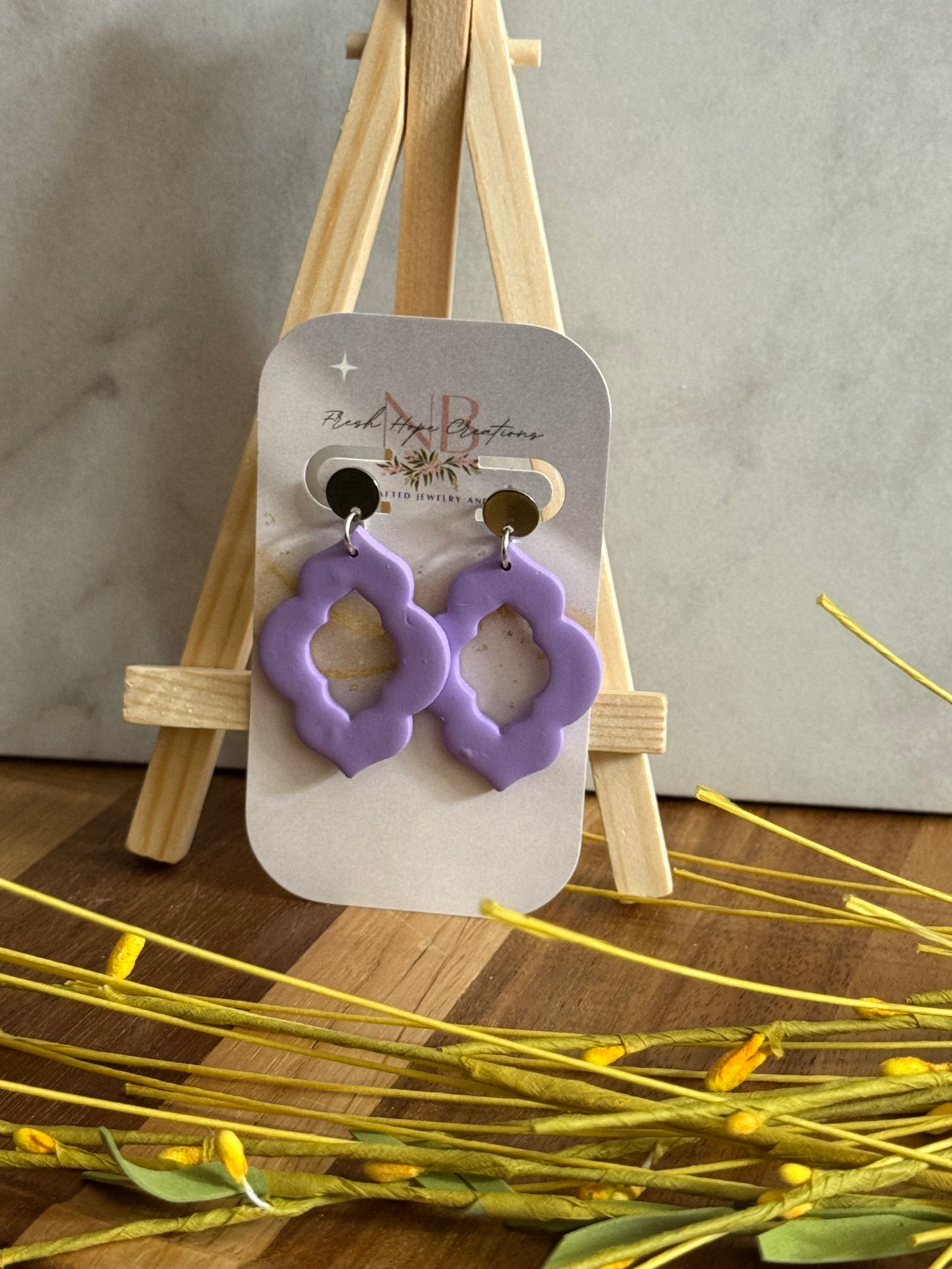 Shapes and Marble Earring Collection