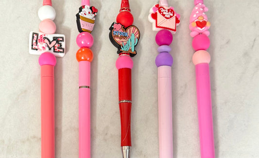 Beadable Pens: Valentines Collection