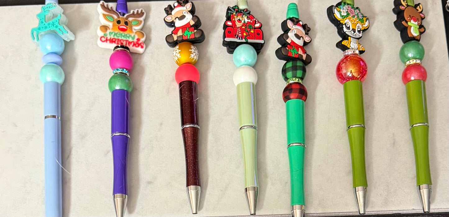 Beadable Pens: Christmas Collection