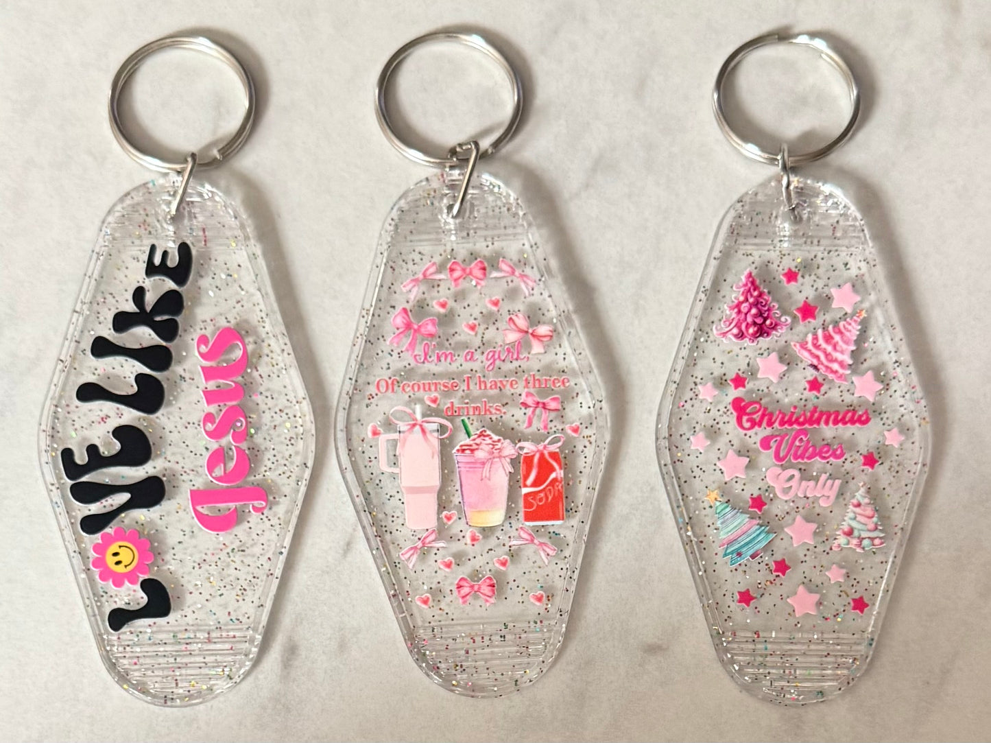 Motel Keychains and Magnets