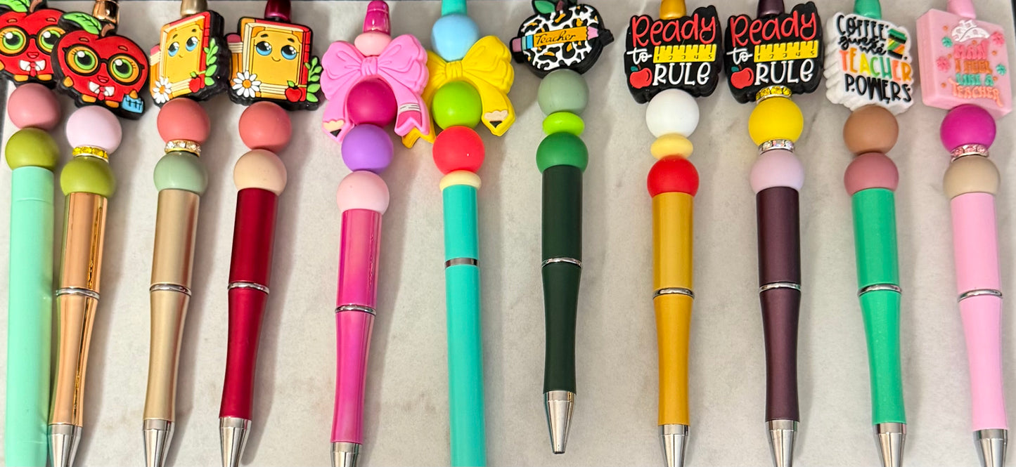 Beadable Pens: Teacher and Books Collection