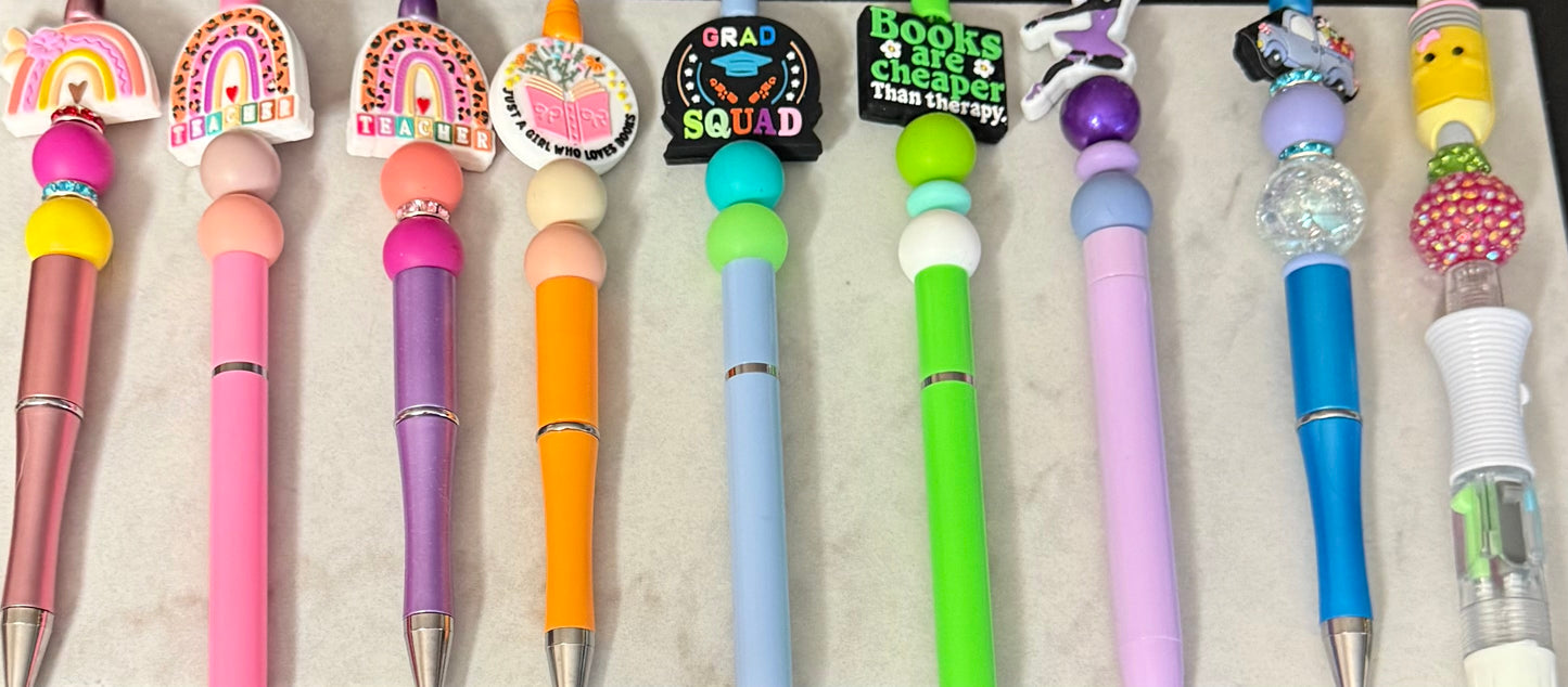 Beadable Pens: Teacher and Books Collection