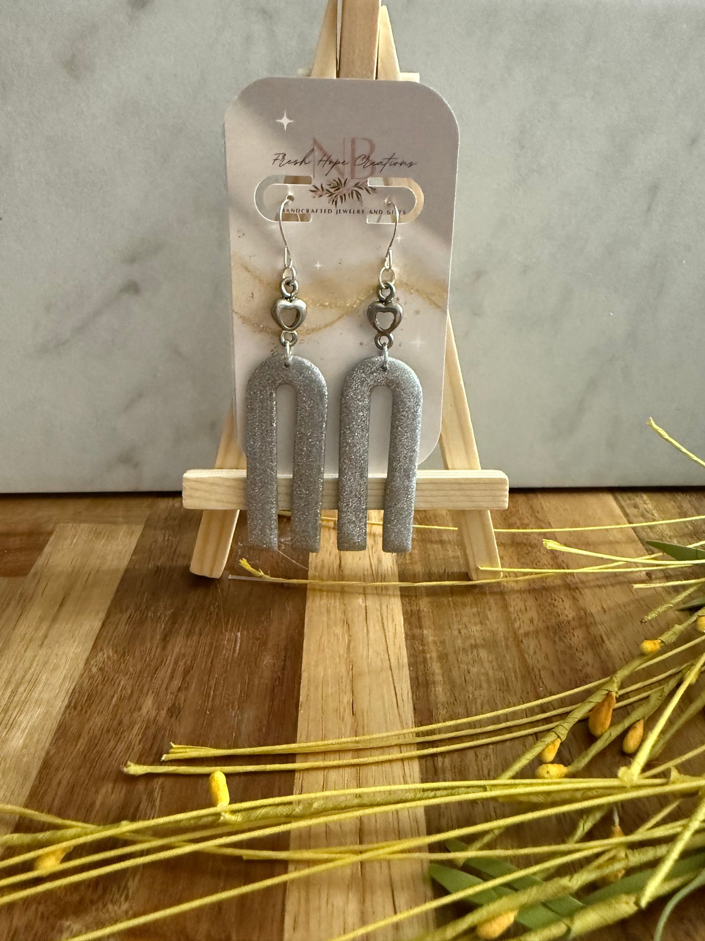 Shapes and Marble Earring Collection