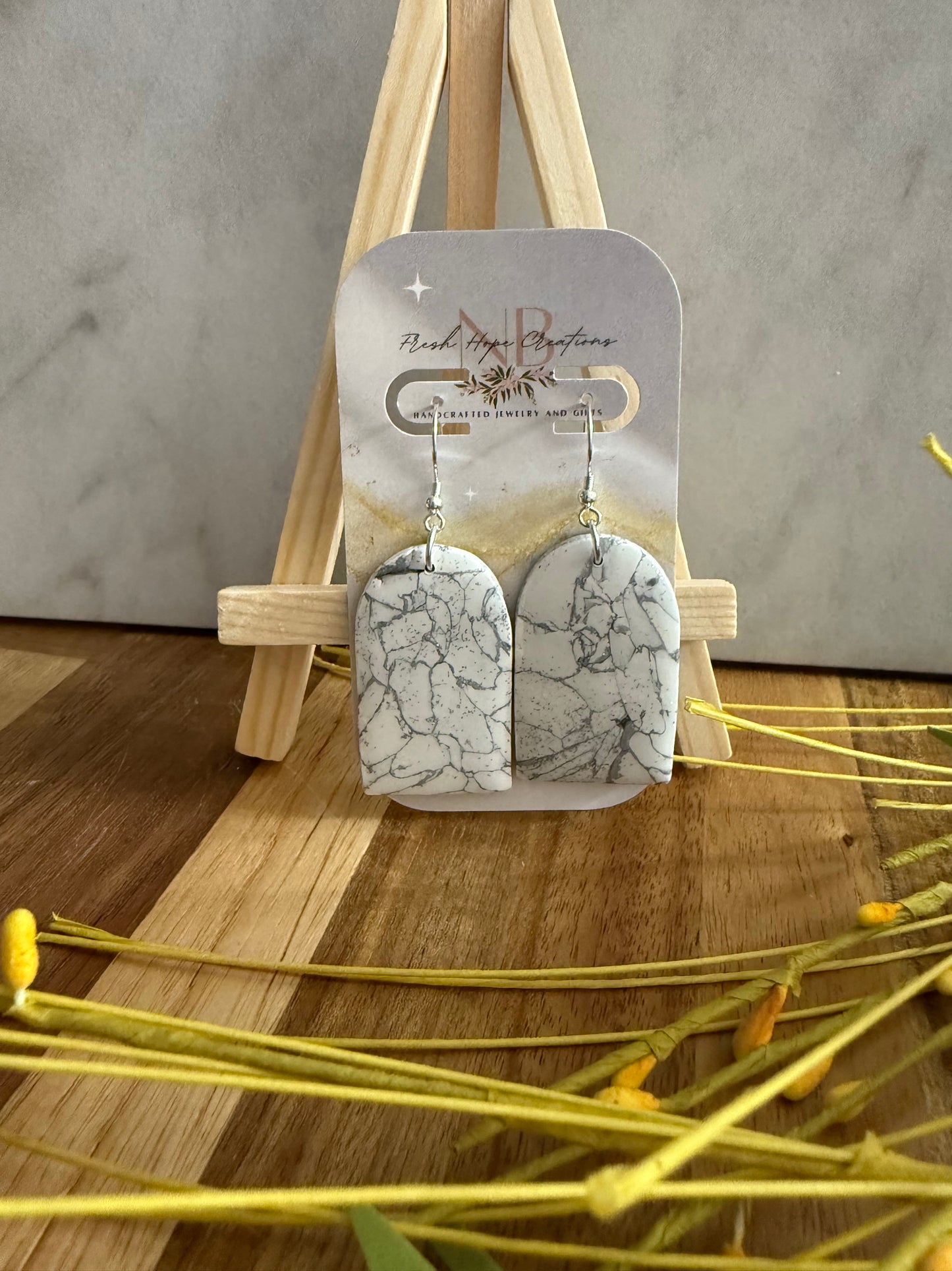 Marble Earring Collection