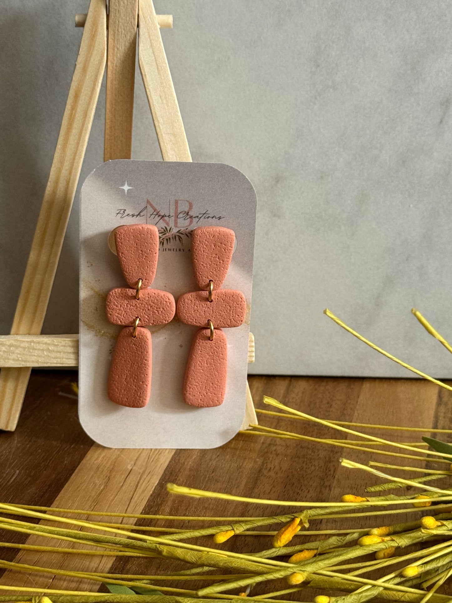 Shapes and Marble Earring Collection