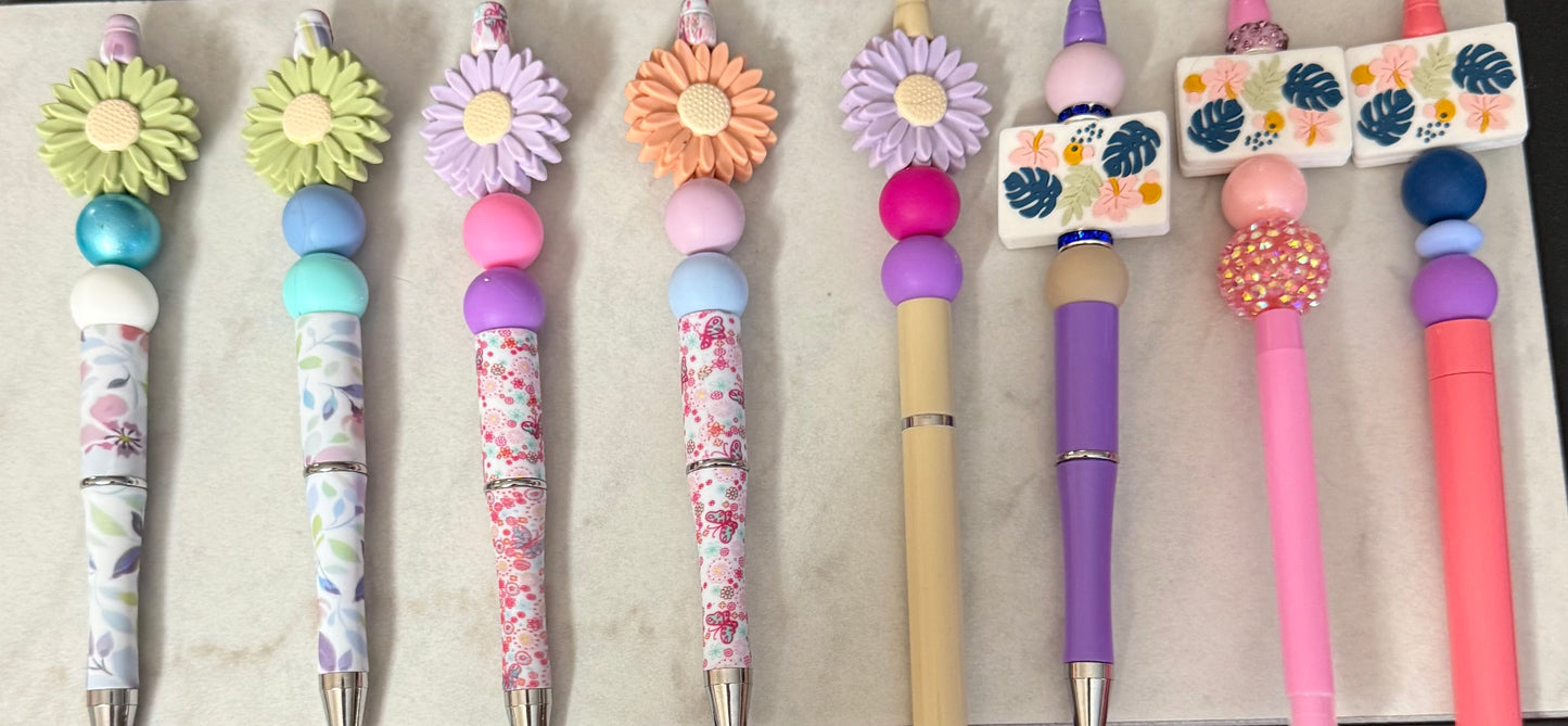 Beadable Pens: Spring Collection