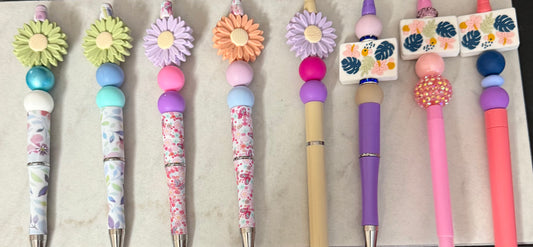 Beadable Pens: Spring Collection