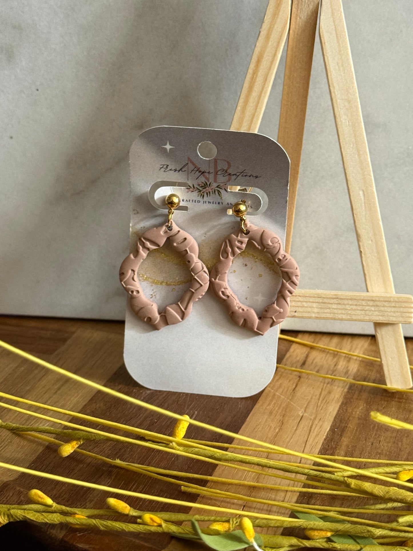 Shapes and Marble Earring Collection