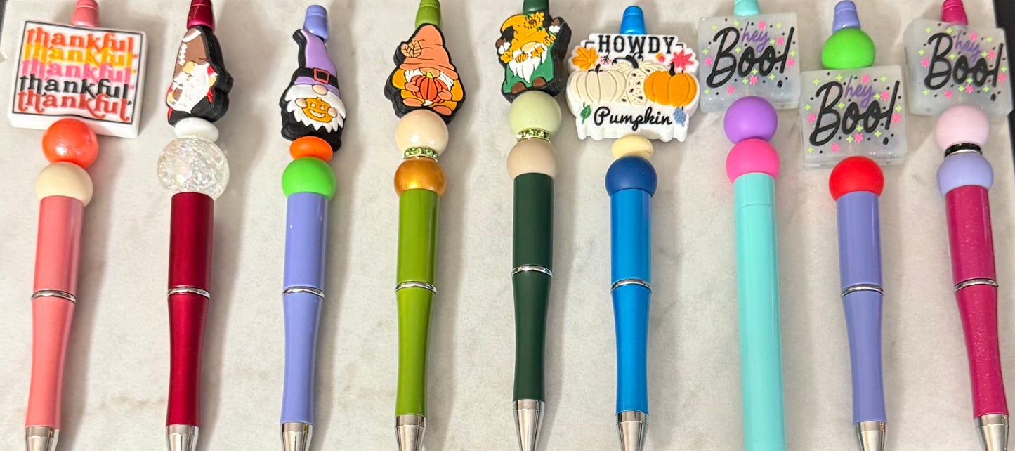 Beadable Pens: Fall Collection