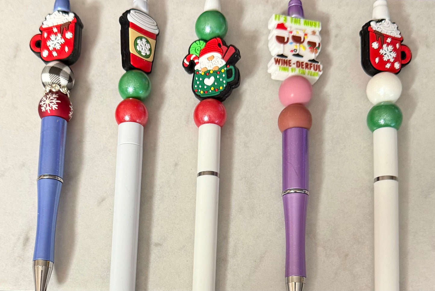 Beadable Pens: Christmas Collection