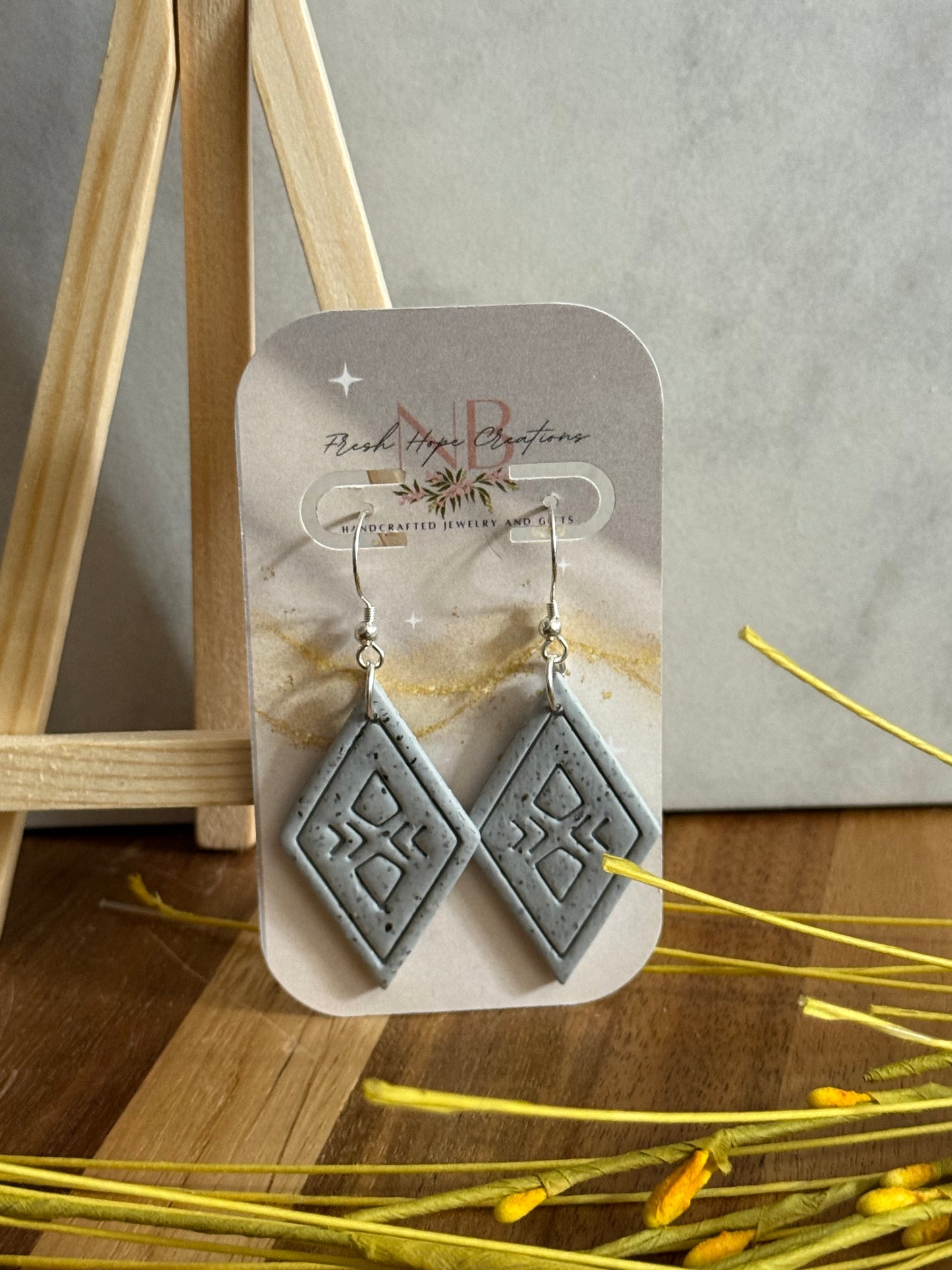 Shapes and Marble Earring Collection