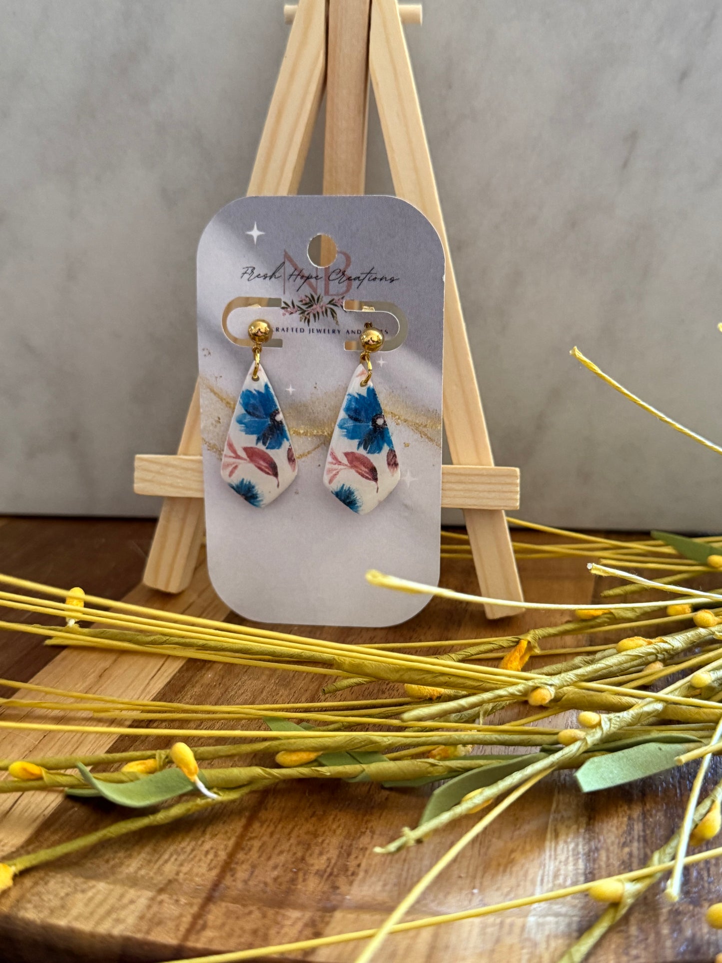 Printed Flowers Earring Collection