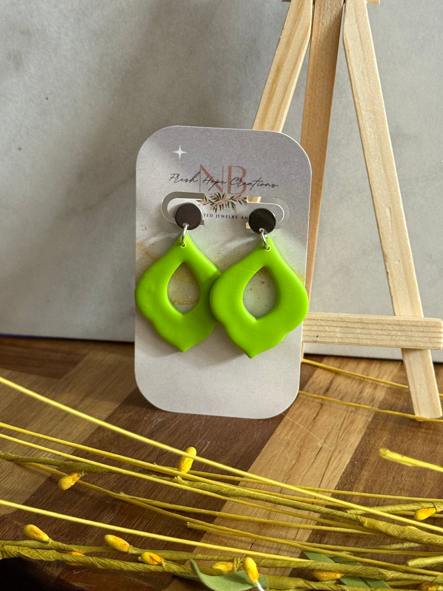 Shapes and Marble Earring Collection