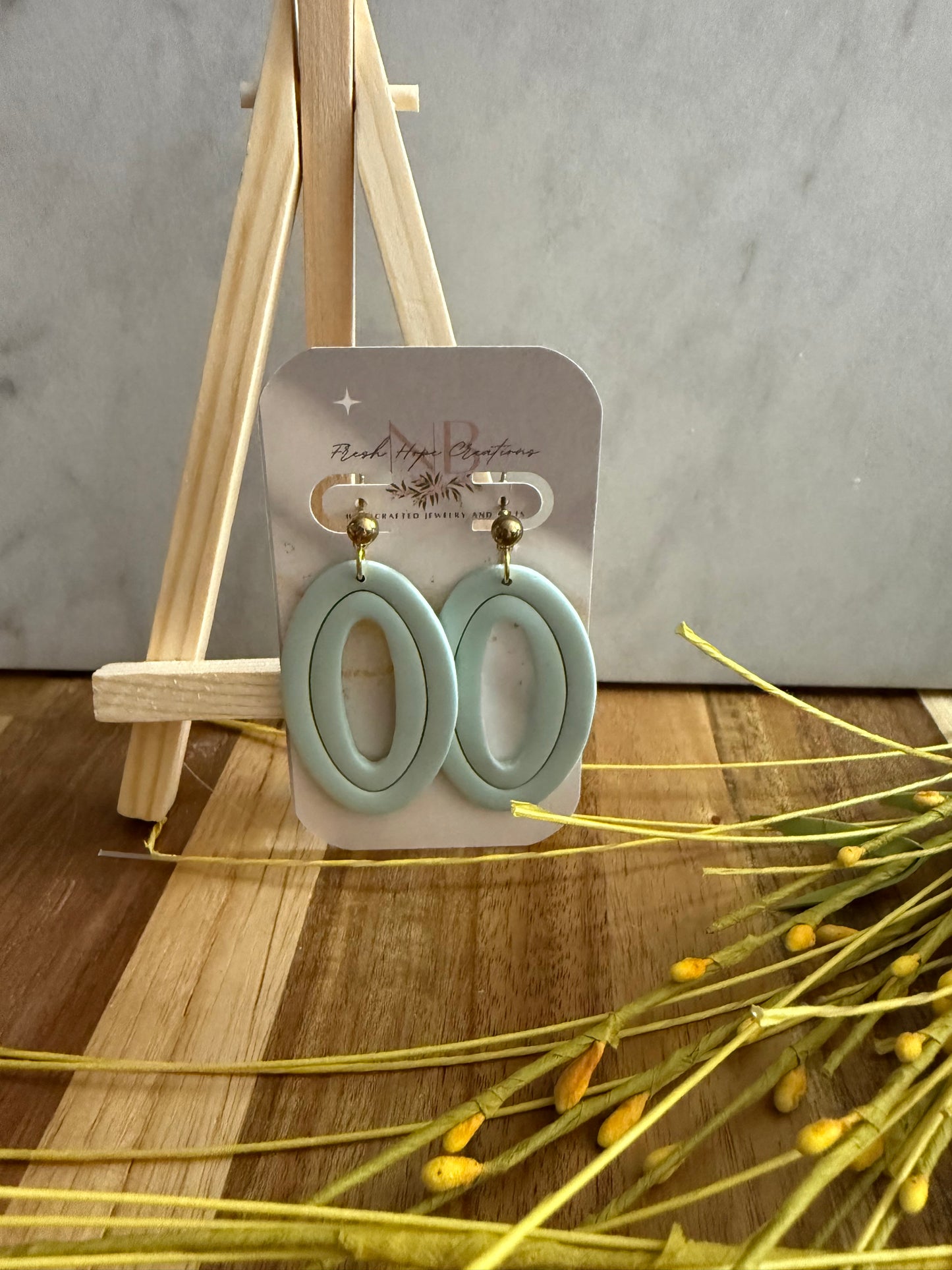 Shapes and Marble Earring Collection