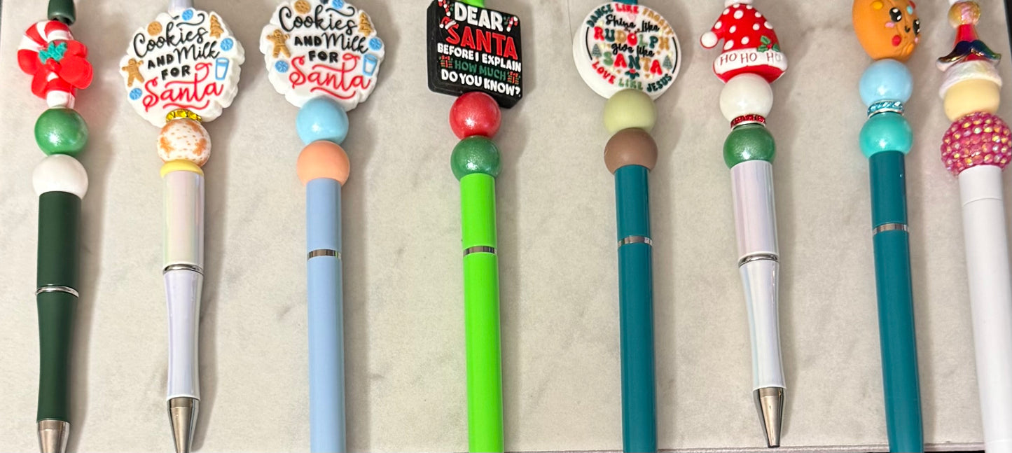 Beadable Pens: Christmas Collection