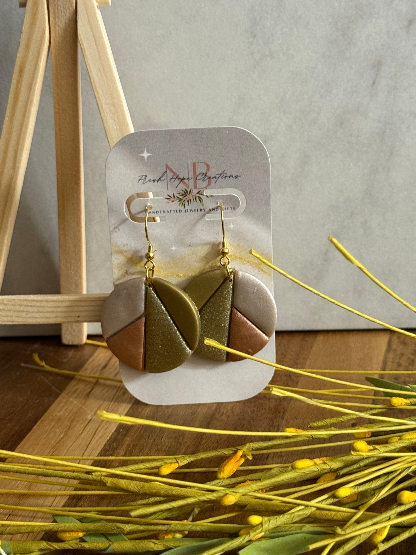 Shapes and Marble Earring Collection