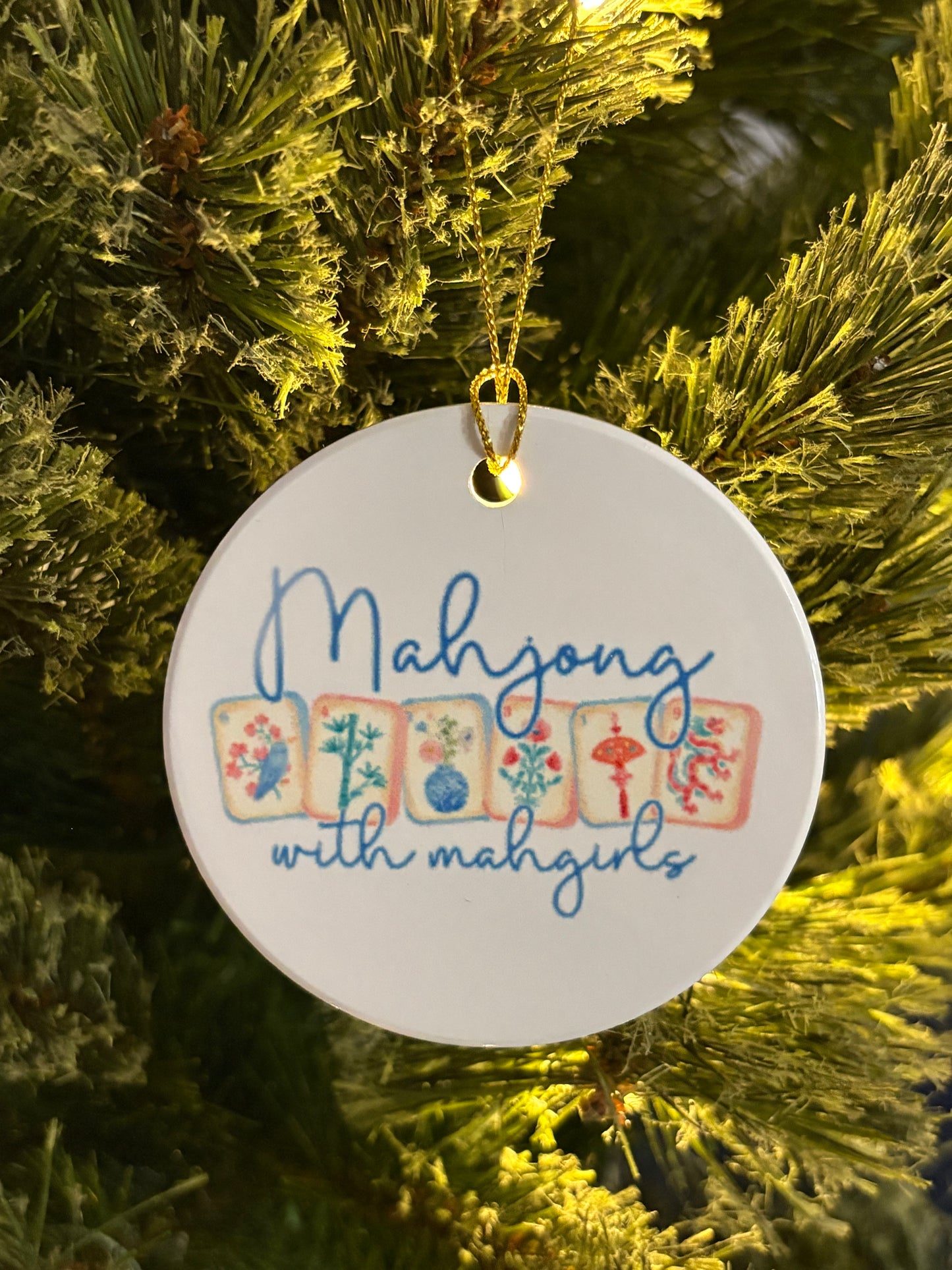 Mahjong Ceramic Ornaments