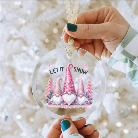 4" Christmas Acrylic Ornaments