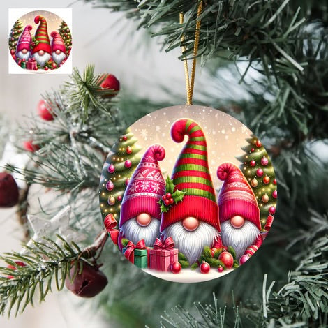 4" Christmas Acrylic Ornaments