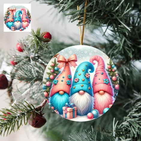 4" Christmas Acrylic Ornaments