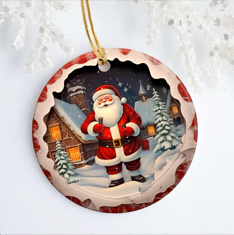 4" Christmas Acrylic Ornaments