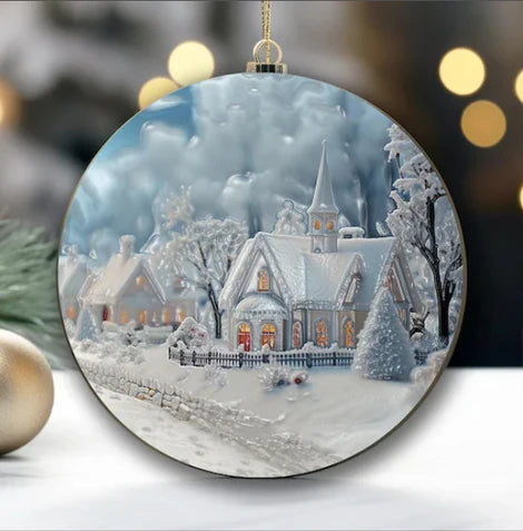 4" Christmas Acrylic Ornaments