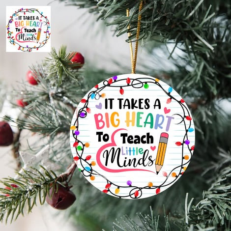 4" Christmas Acrylic Ornaments