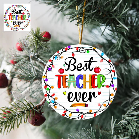 4" Christmas Acrylic Ornaments