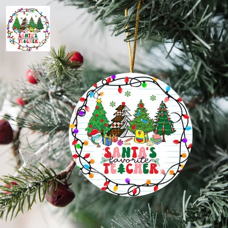 4" Christmas Acrylic Ornaments