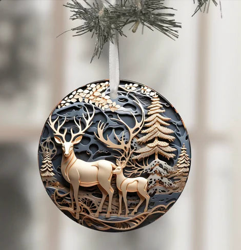 4" Christmas Acrylic Ornaments